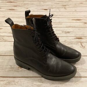 Robert Clergerie Radio Black Combat Boots Size 36.5/6